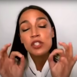 AOC Flashes 'White Power' Symbol, But It's Only Problematic When Conservatives Do It