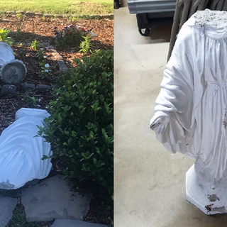 Vandals behead statue at Chattanooga Catholic church before Saturday Mass services