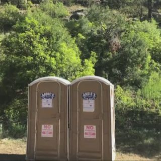 Vandals target Pecos Canyon porta-potties