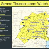 Damaging storms shift east of the area, after hammering many spots. 50,000 without power.