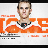 Flyers sign LW Oskar Lindblom to three-year contract extension