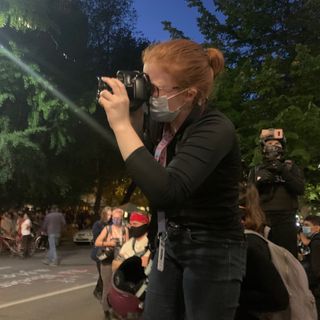 This Portland journalist has been gassed and shoved by federal officers. She’s only 17.