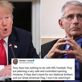Trump slams Fauci for cautioning NFL on COVID, won't watch protestors