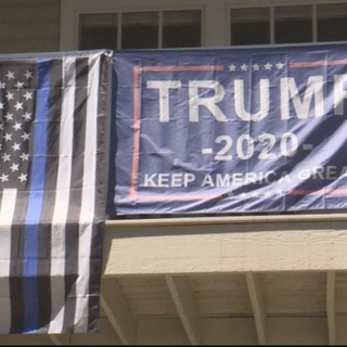 Boise couple finds home vandalized over Trump flag