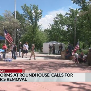 Protest forms at Roundhouse, calls for governor’s removal