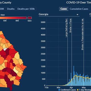 Georgia revamps virus maps, charts that critics said were confusing