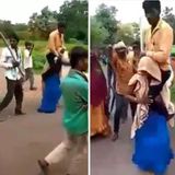 India: Woman thrashed, forced to carry husband on her shoulder as punishment, over alleged affair