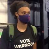 WNBA Players Back Kelly Loeffler's Senate Opponent With 'Vote Warnock' Shirts