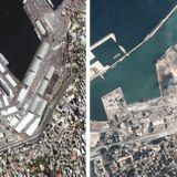 Satellite Images Show Aftermath Of Beirut Blast