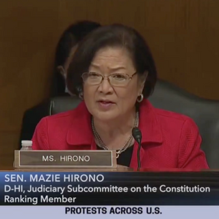 Sen. Hirono Walks Out of Hearing After Refusing to Denounce or Criticize Antifa