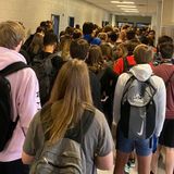 Georgia school reverses suspension of teen who shared viral photo of hallway packed with students