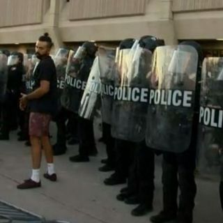 VIDEO: Police declare unlawful assembly in downtown Phoenix Sunday night, eight arrested