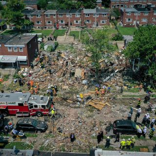 Major gas explosion levels Northwest Baltimore homes, killing one and seriously injuring others