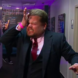 James Corden Makes a Very Painful Return to the Late Late Show Studio