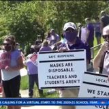 “I wrote letters to my family to say goodbye.” Educators protest the safe reopening of schools