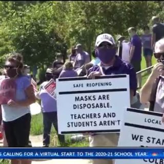 “I wrote letters to my family to say goodbye.” Educators protest the safe reopening of schools