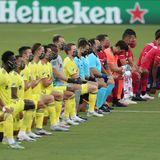 Major League Soccer allowed fans at match in Texas, and they booed national anthem kneelers