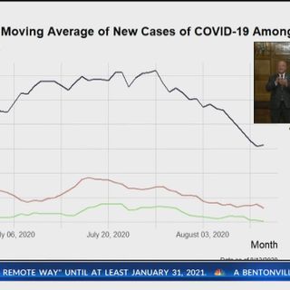 Gov. Hutchinson says new data shows fewer children are catching COVID-19