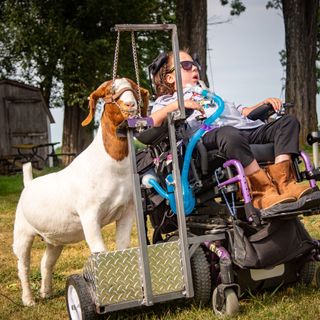 'Stop trying to make your child normal': How a disabled Iowan overcame a heartless bully and got back to showing her goat