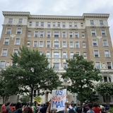 Protesters Gather Outside Of Postmaster General’s D.C. Home As Threats To Mail-In Voting Loom