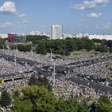 Tens of thousands protest in Minsk, as Lukashenko holds rival demonstration