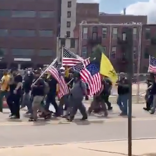 Proud Boys moves through western Michigan amid counterprotests