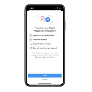 Facebook begins merging Instagram and Messenger chats in new update