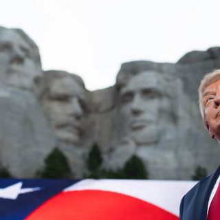 Trump thinks it'd be 'a good idea' to add him to Mount Rushmore