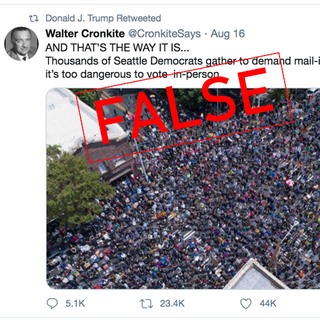 Tweet, Shared by Trump, Misrepresents Photo as 'Mail-in Voting' Protest - FactCheck.org