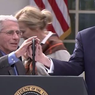 Trump Shakes Hands At Coronavirus Emergency Press Conference