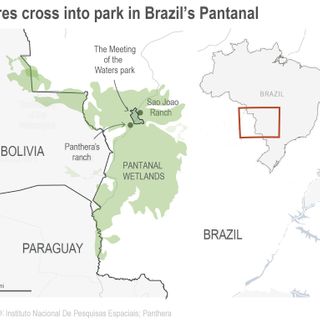 Wildfires sweep into Brazil park harboring jaguars