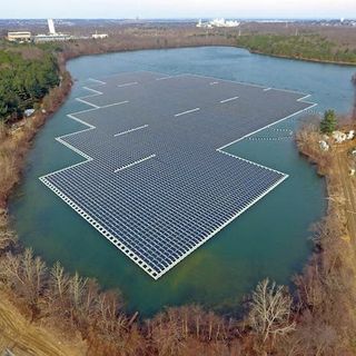 Something's Up With Floating Solar Panels And Hydropower