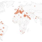 Mapping the worldwide spread of the coronavirus