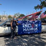 Latino supporters of Biden hold car parade on Las Vegas Strip