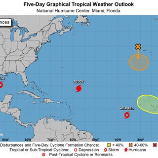 South Florida watches tropical disturbance; Beta weakens to a depression; ‘extremely large’ Hurricane Teddy aims for Nova Scotia, Canada