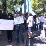 Protesters gather outside Sen. McConnell’s home Saturday