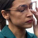 Alexandria Ocasio-Cortez sheds tear and says "we are standing on native land" as she calls to defund ICE