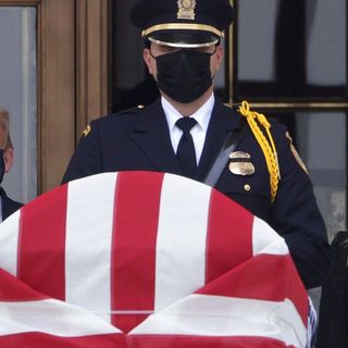 'Vote him out!' President Trump booed during visit to RBG's casket