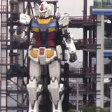 Japanese giant Gundam robot shows off its moves