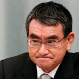 Taro Kono, Japan's administrative reform minister, declares war on faxes