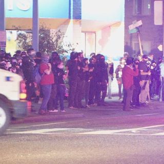 Officer taken to hospital, 24 arrested in protest near Portland police union building