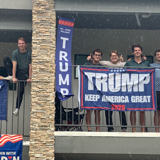 Biden, Trump flags fly at house divided in Dallas