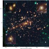 An excess of small-scale gravitational lenses observed in galaxy clusters