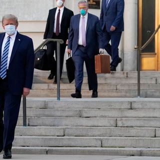 Trump Leaves Hospital Monday Evening, as White House Cases Mount