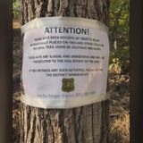 Forest officials warn about objects intentionally placed on trails