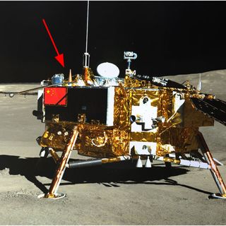 First measurements of the radiation dose on the lunar surface