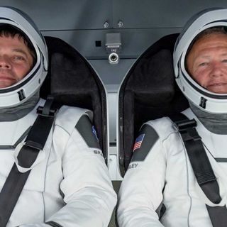 SpaceX reveals first photos of historic Crew Dragon capsule's astronaut cabin