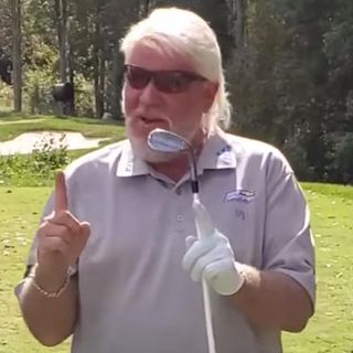 A barefooted John Daly drained a hole-in-one at a charity golf tournament, because of course he did