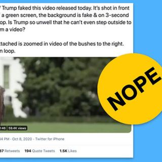 No, That Trump Video Isn’t Green-Screened