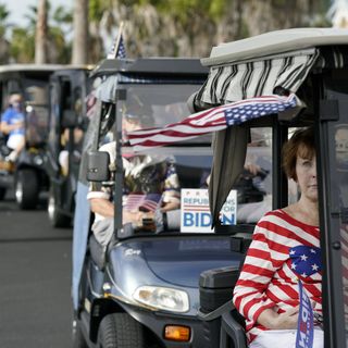 A senior warning sign for Trump: 'Go Biden' cry at Villages